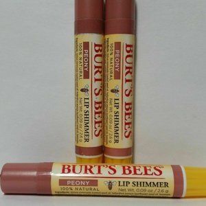 Burt's Bees Lip Shimmer Peony Set of 3